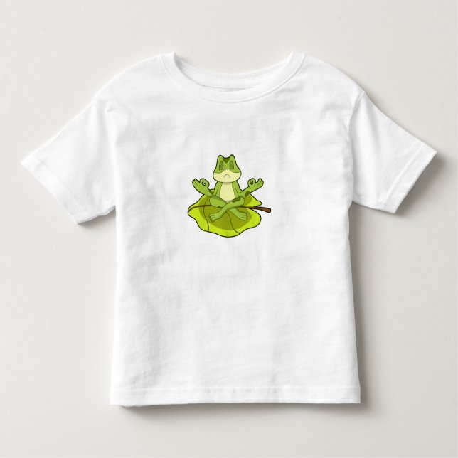 Frog i Meditate T Shirt (Framsida)
