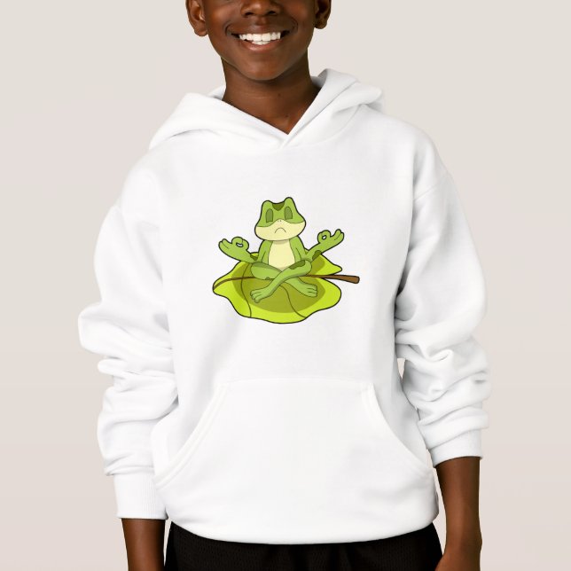 Frog i Meditate T Shirt (Framsida)