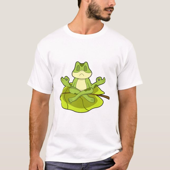 Frog i Meditate T Shirt (Framsida)