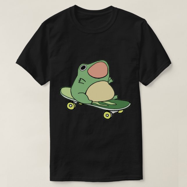 Frog i skateboard t shirt (Design framsida)