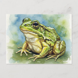 Frog i solljus vykort för postkorsning