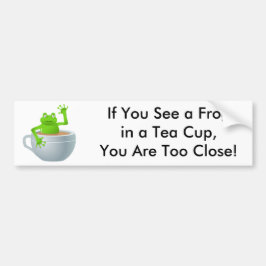 Frog i Tea Bildekal