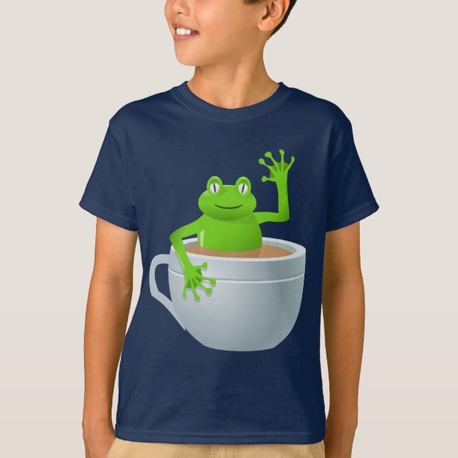 Frog i Tea T-shirt (Framsida)
