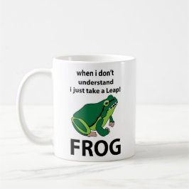 Frog Jag tar bara en lädergroda Kaffemugg