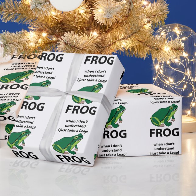 Frog Jag tar bara en lädergroda Presentpapper (Helgdagar)