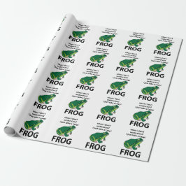 Frog Jag tar bara en lädergroda Presentpapper