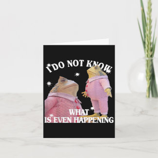 Frog, jag vet inte vad som ens händer kort