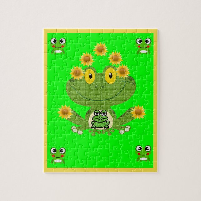 Frog Jigszle Puzzle Pussel (Vertikal)