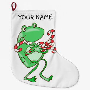 Frog jul - Frog, Candy cane Julafton  Stor Julstrumpa