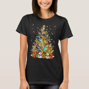 Frog Julafton Lighting Santa Frog Julgran T Shirt