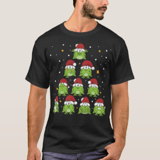 Frog Julgran Reptile Chistmas Season Pullov T Shirt