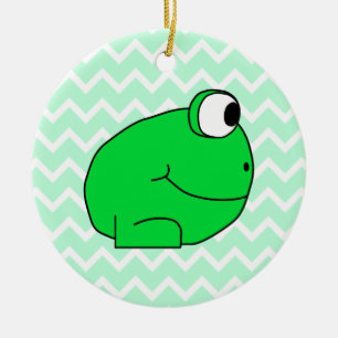 Frog. Julgransprydnad Keramik