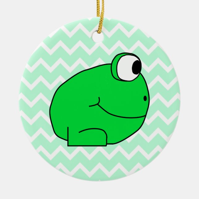 Frog. Julgransprydnad Keramik (Framsidan)