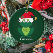 Frog Jultomten Cute Personlig Kids jul
