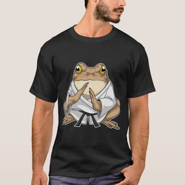 Frog Karate Martial Arts T Shirt (Framsida)