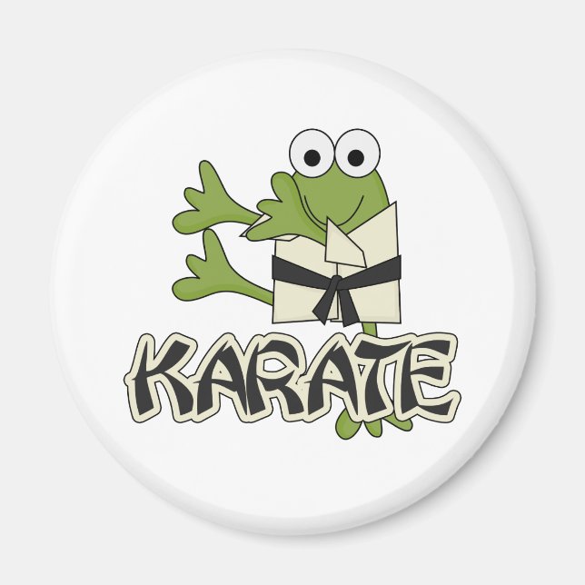 Frog Karate Tshirts och Gifts Magnet (Framsidan)