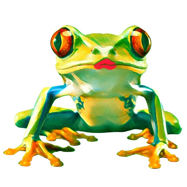 Frog Kiss Lipstick T Shirt (Skapare uppladdad)