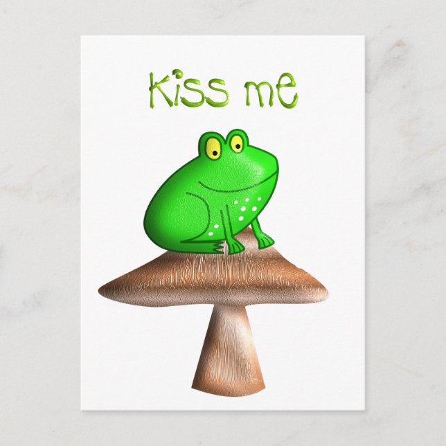 Frog Kiss Vykort (Framsida)