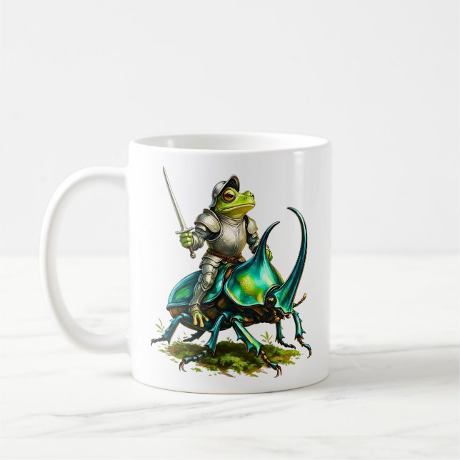 Frog Knight and Battle Beetle Kaffemugg (Vänster)