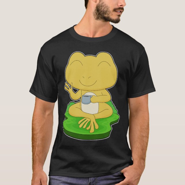Frog Kopp-kaffe T Shirt (Framsida)