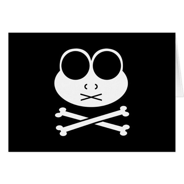 Frog Kor Bone Hälsningskort (Framsidan Horizontal)