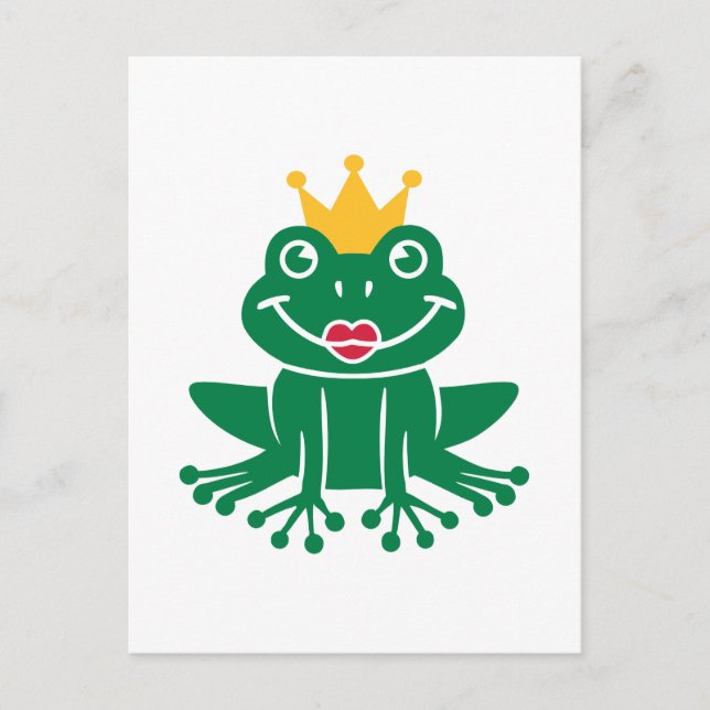 Frog krona vykort (Framsida)