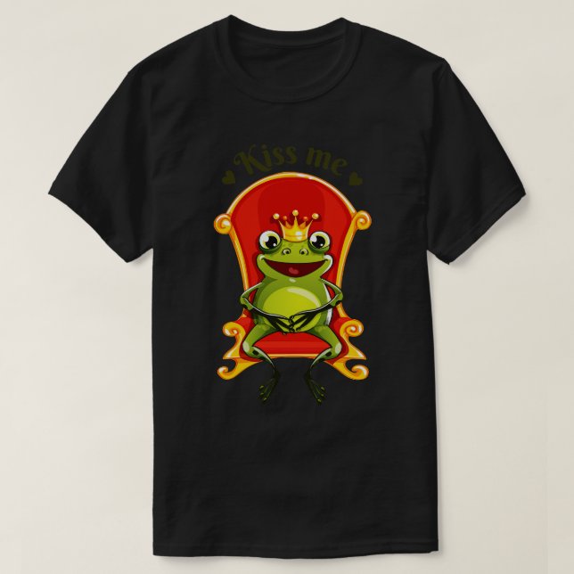 Frog Kung Kiss Me T Shirt (Design framsida)