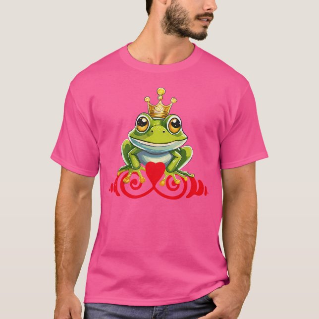 Frog Kung Prince Kiss T Shirt (Framsida)