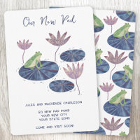 Frog Lily Pad Change of Adress Announcement