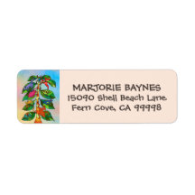 Frog Livets träd Watercolor Returadress