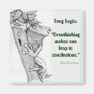 "FROG LOGIC"-Roligten Frog Magnet
