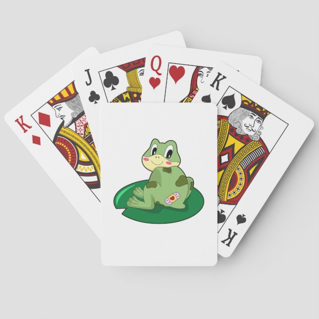 Frog Löv Heart Plaster Casinokort (Baksidan)