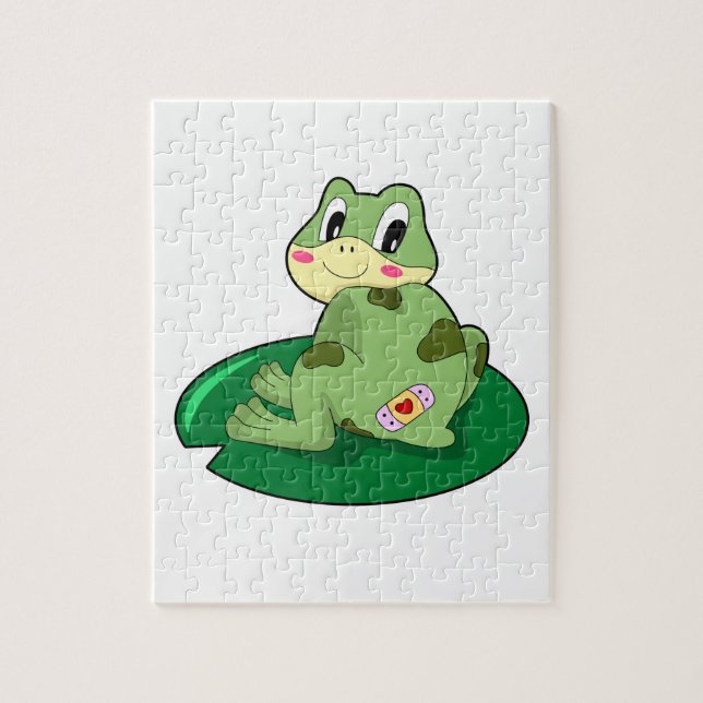 Frog Löv Heart Plaster Pussel (Vertikal)