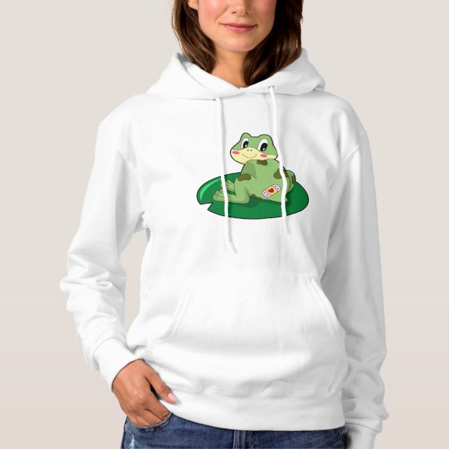 Frog Löv Heart Plaster T Shirt (Framsida)