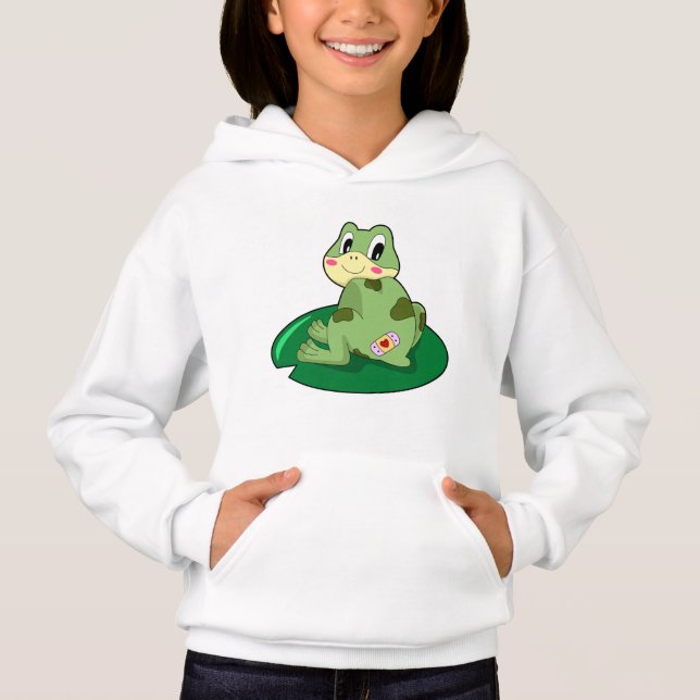 Frog Löv Heart Plaster T Shirt (Framsida)