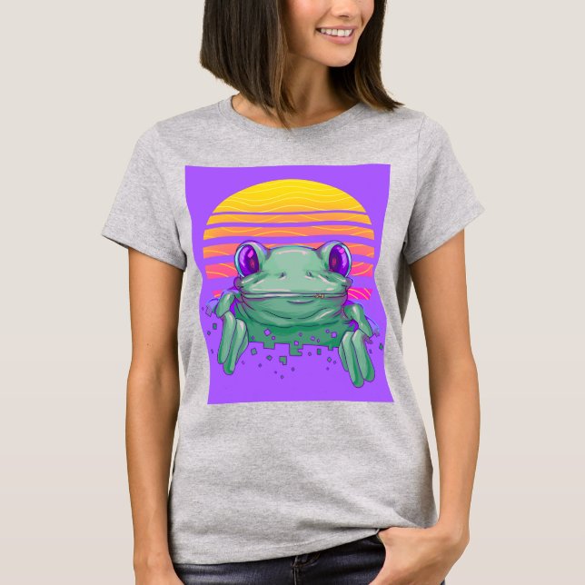 FROG lustiga T-shirts med Vintage (Framsida)