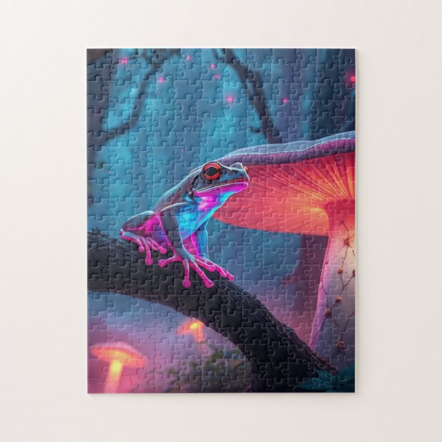 Frog Magic Mushroom Pussel (Vertikal)