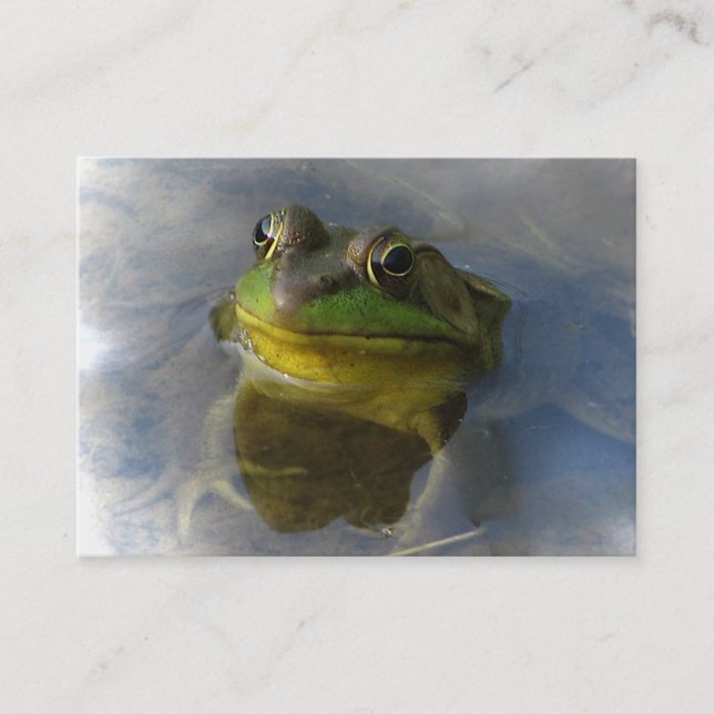 Frog med Attitude ATC Visitkort (Framsida)