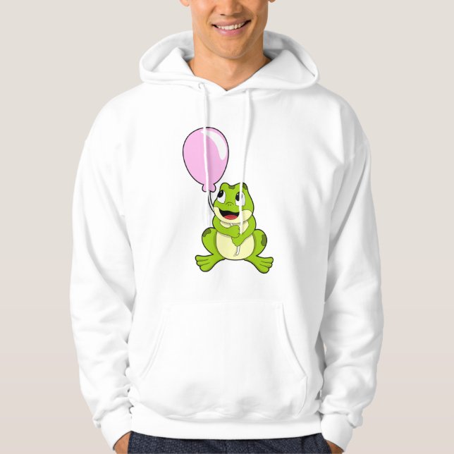 Frog med ballong hoodie (Framsida)