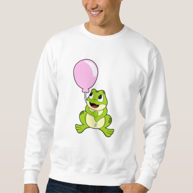Frog med ballong lång ärmad tröja (Framsida)