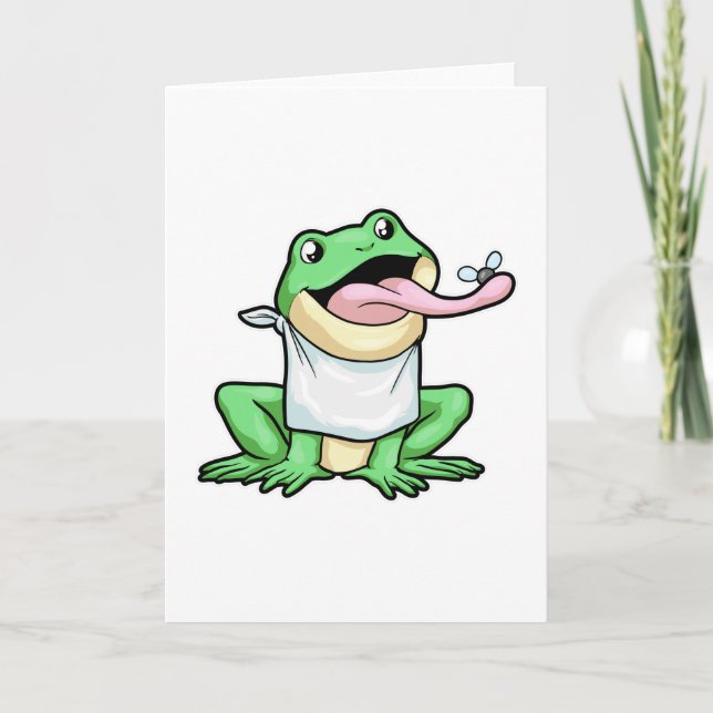 Frog med Beetle Kort (Framsida)