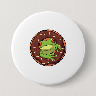 Frog med Donut Knapp