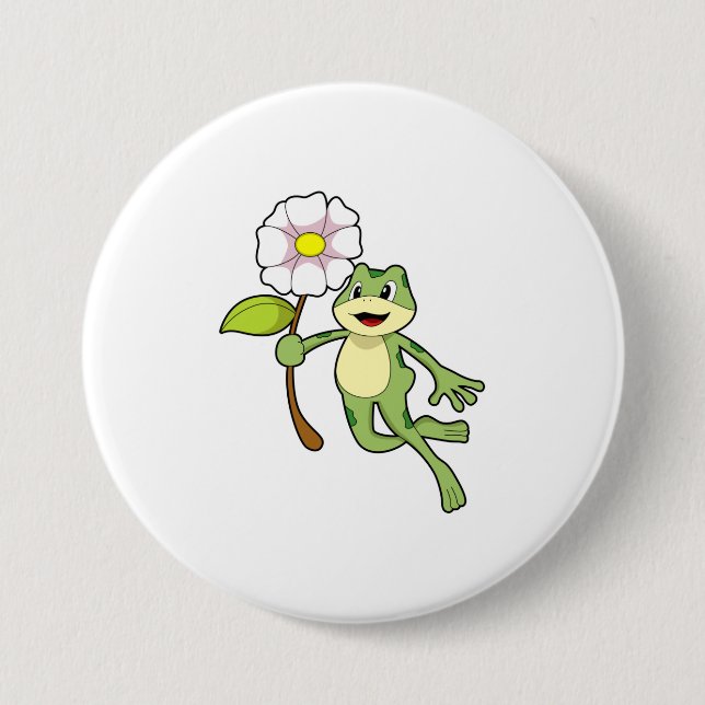 Frog med Flower.PNG Knapp (Framsida)