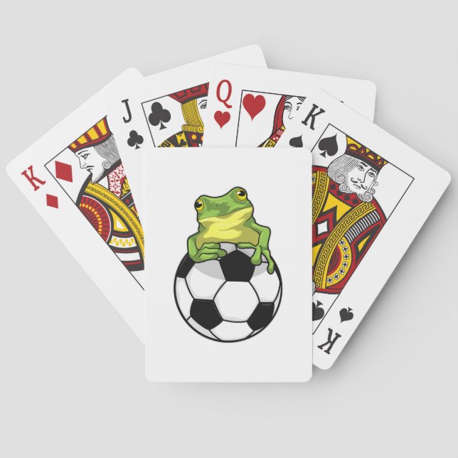 Frog med fotboll casinokort (Baksidan)