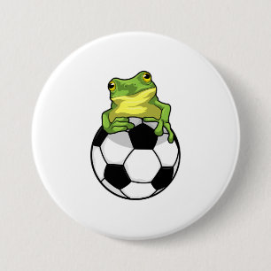 Frog med fotboll knapp