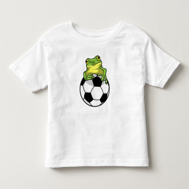 Frog med fotboll t shirt (Framsida)