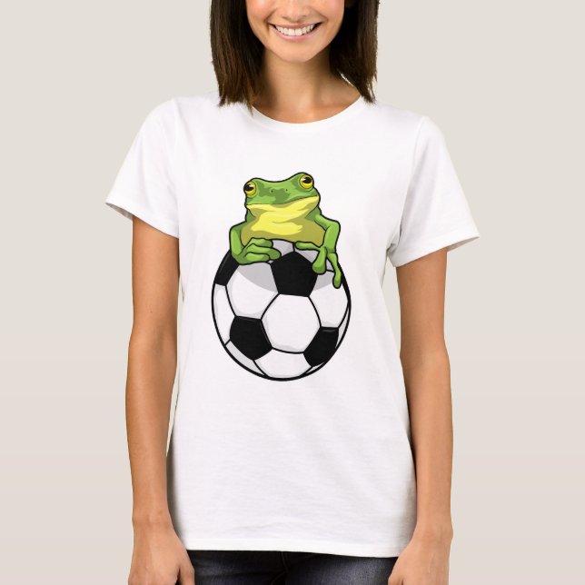 Frog med fotboll t shirt (Framsida)