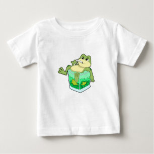 Frog med glas av saft t shirt
