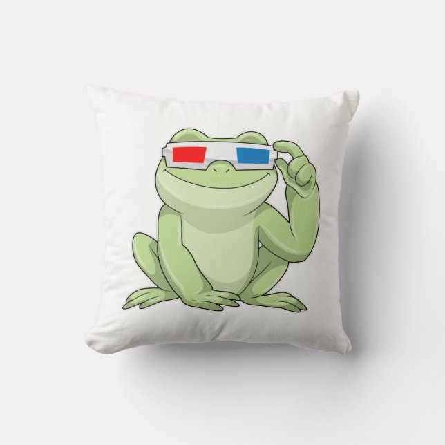 Frog med glasögon kudde (Framsida)