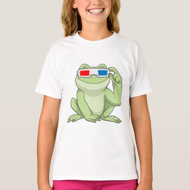Frog med glasögon t shirt (Framsida)